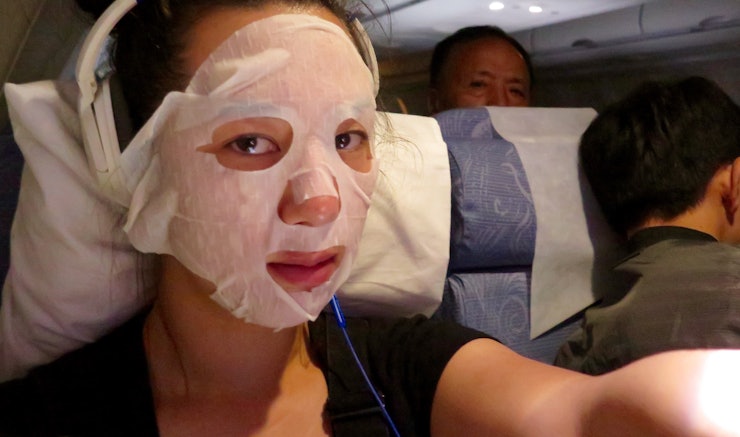 I Tested 7 Skincare Tips For Long Haul Flights & Here's