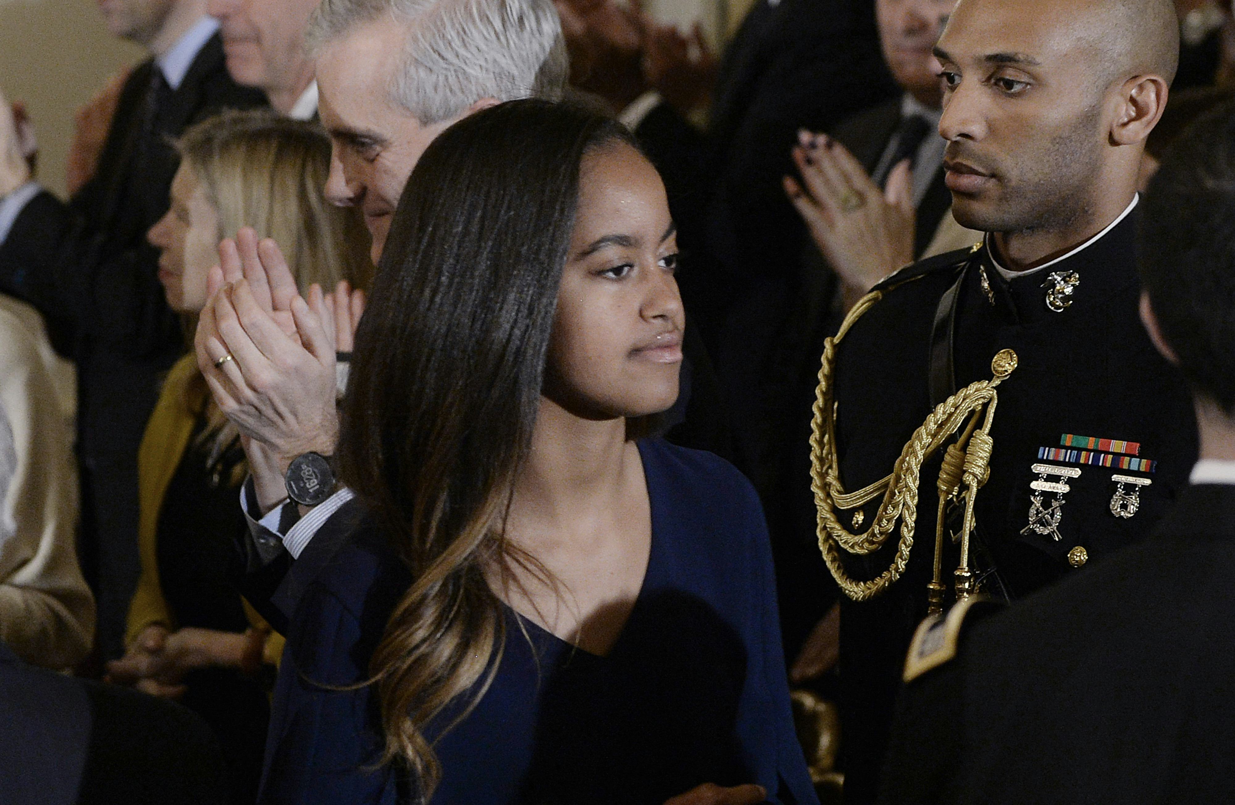 Malia Obama spotted kissing new love Rory Farquharson at Harvard football match