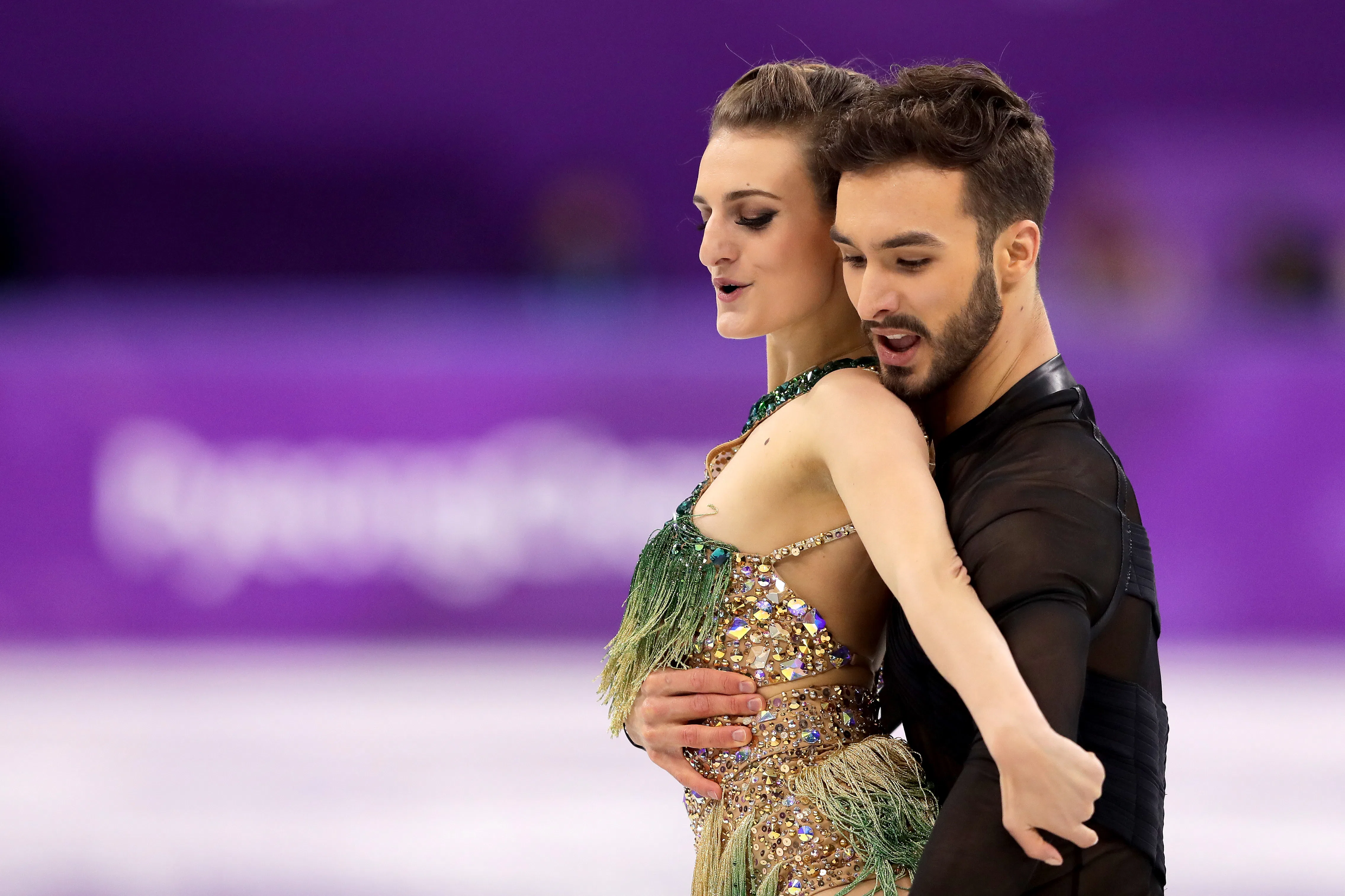 Ice Dancer Gabriella Papadakis' Wardrobe Malfunction Didn't Keep Her