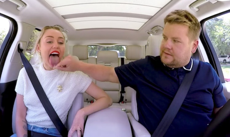 Resultado de imagem para Miley Cyrus Carpool Karaoke