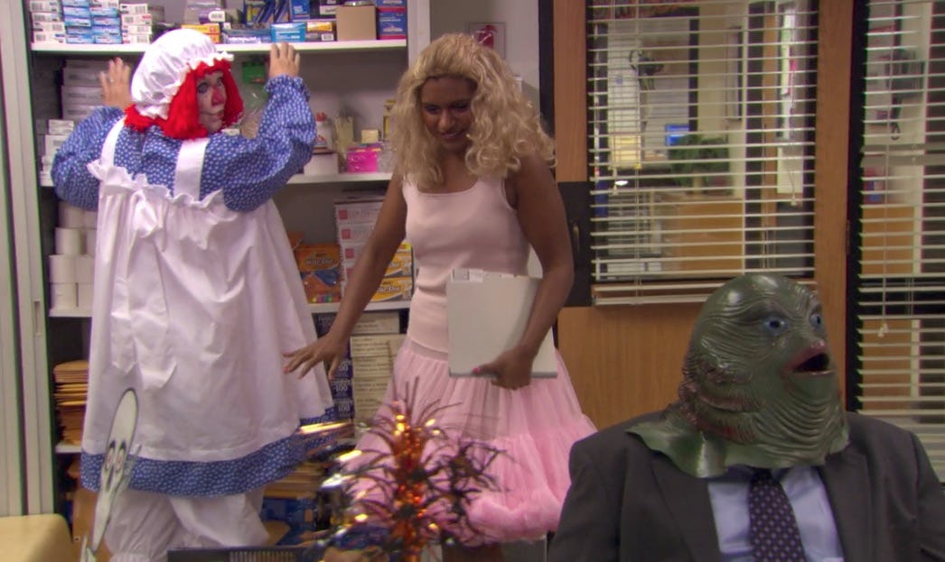 the office halloween episode costumes are so so meta we love it the office halloween