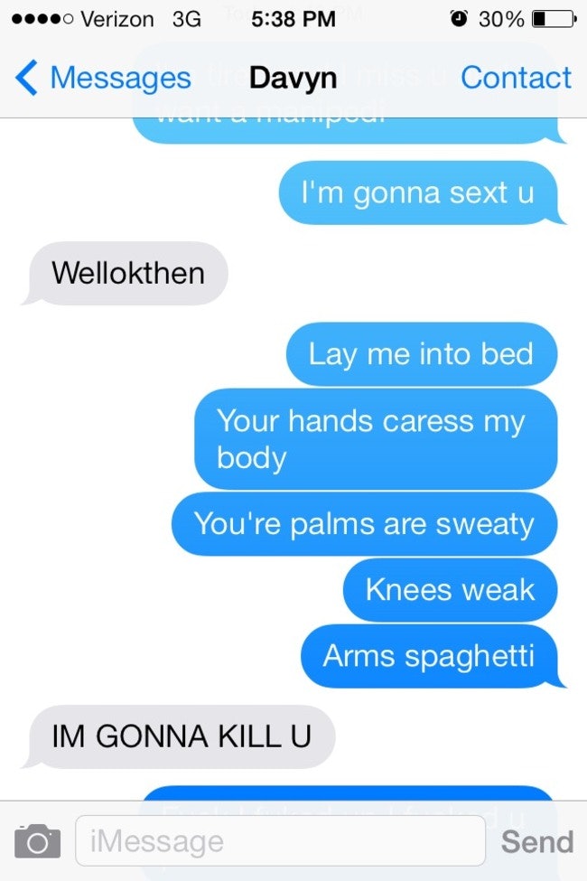 Witty responses to sexting
