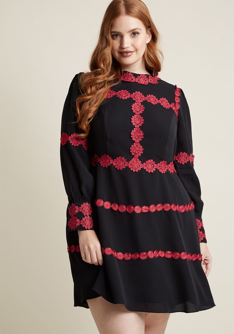 plus size holiday dresses with sleeves