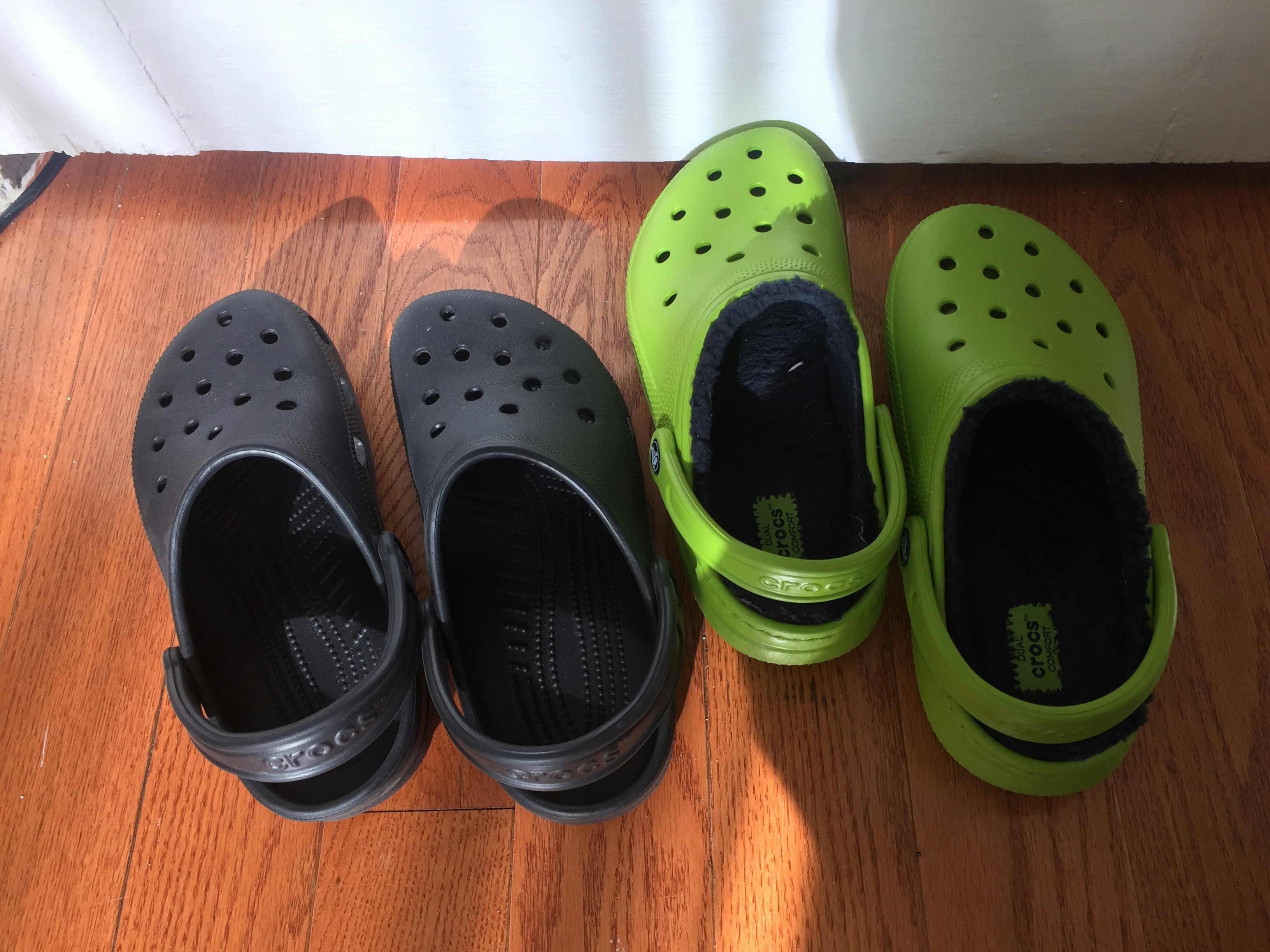 crocs with feet