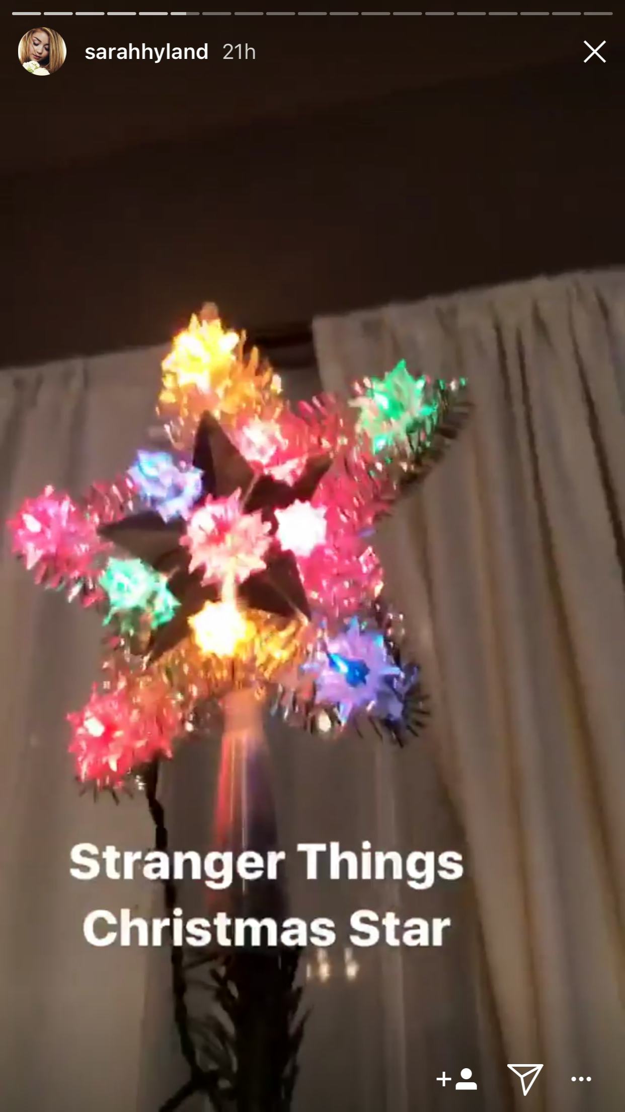 sarah hyland wells adams decorated their first christmas tree together the decorations will make you laugh - Stranger Things Christmas Decorations sarah hyland wells adams decorated their first christmas tree together the decorations will make you laugh - Stranger Things Christmas Decorations
