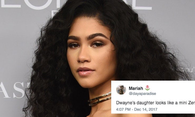 Zendaya's Doppelganger Is The Rock's Daughter & Twitter Can't Handle It