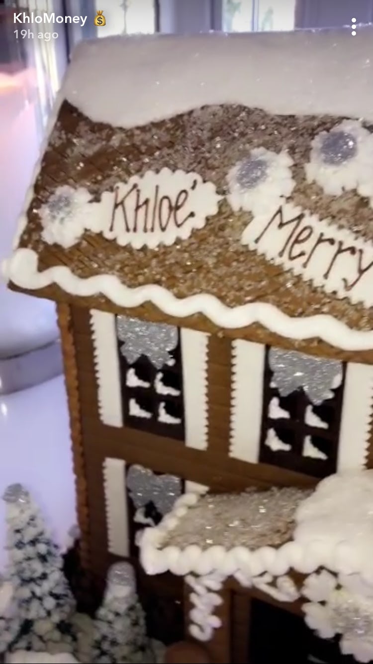 This Photo Of Khloe Kardashian S Gingerbread House Shows The