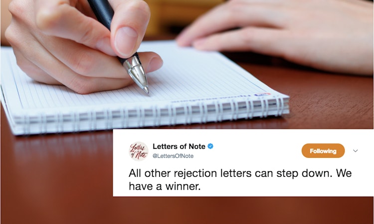 This Publisher Rejection Letter From 1928 Is Straight Up The Most Crushing Thing You'll Read Today by Sadie Trombetta for Bustle This Publisher Rejection Letter From 1928 Is Straight Up The Most Crushing Thing You'll Read Today by Sadie Trombetta for Bustle