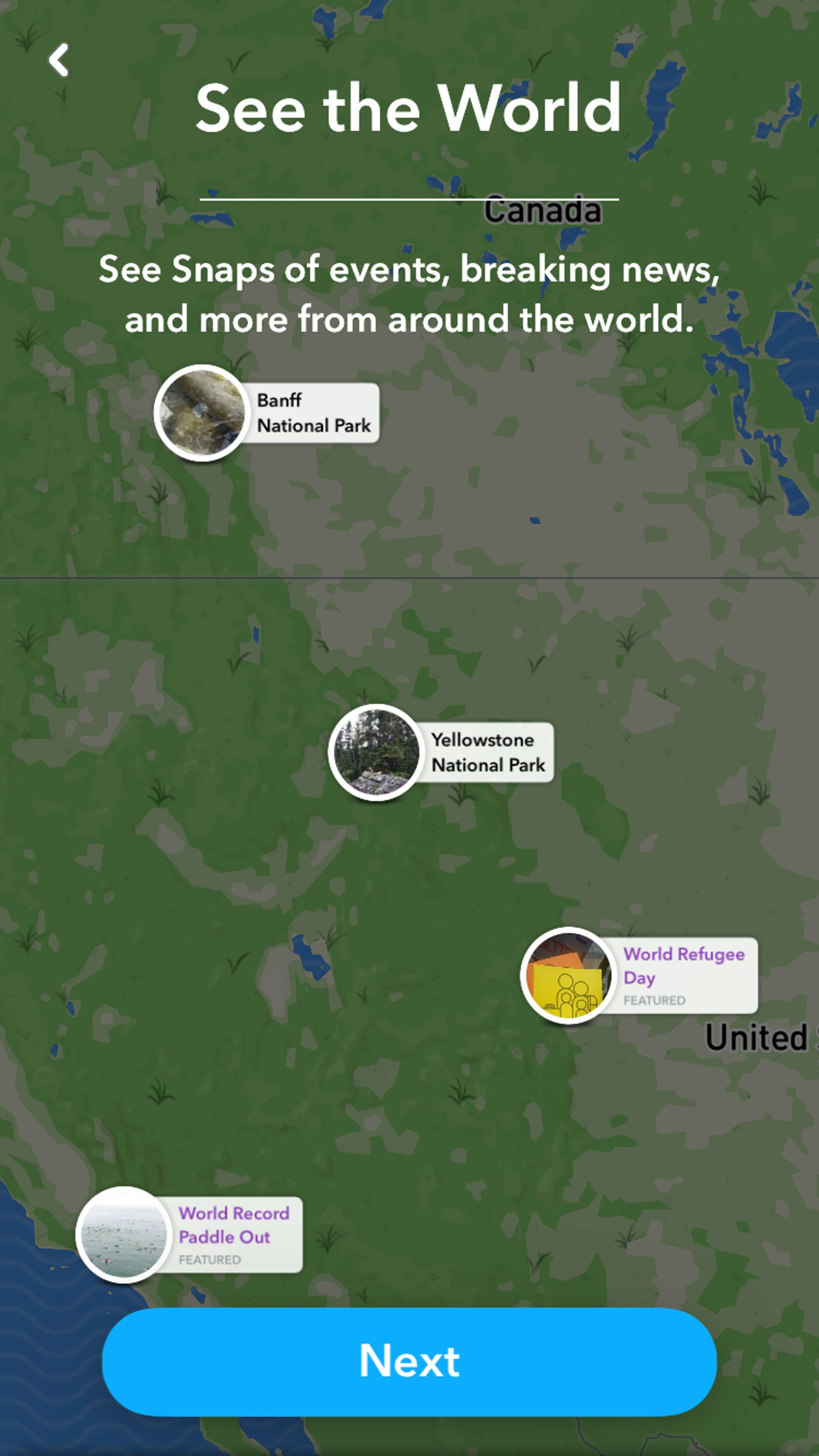 snap map not working
