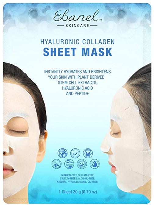 Ebanel hyaluronic collagen sheet mask