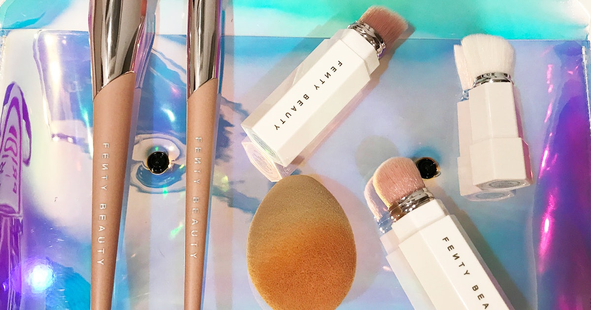 Fenty beauty full-bodied foundation brush The Fenty Beauty Makeup Brushes & Tools Should Earn Rihanna An Extra