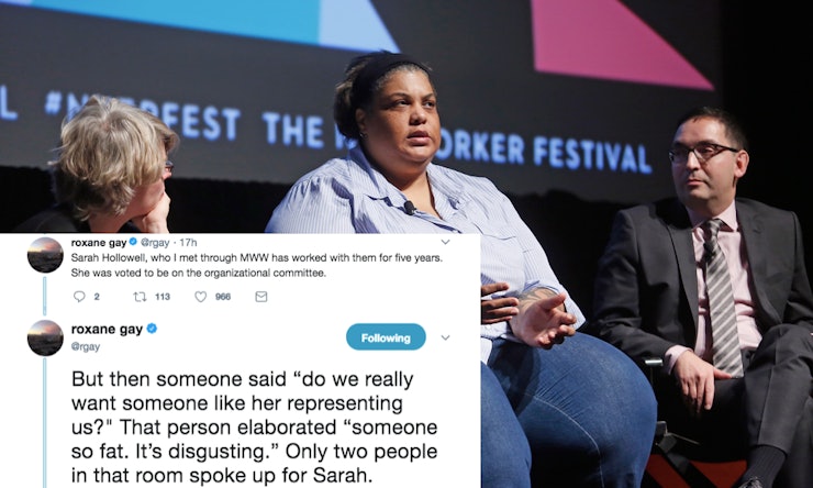 The Midwest Writers Workshop Is Under Fire After Roxane Gay Called Them Out For Fatphobic Behavior by Sadie Trombetta for Bustle