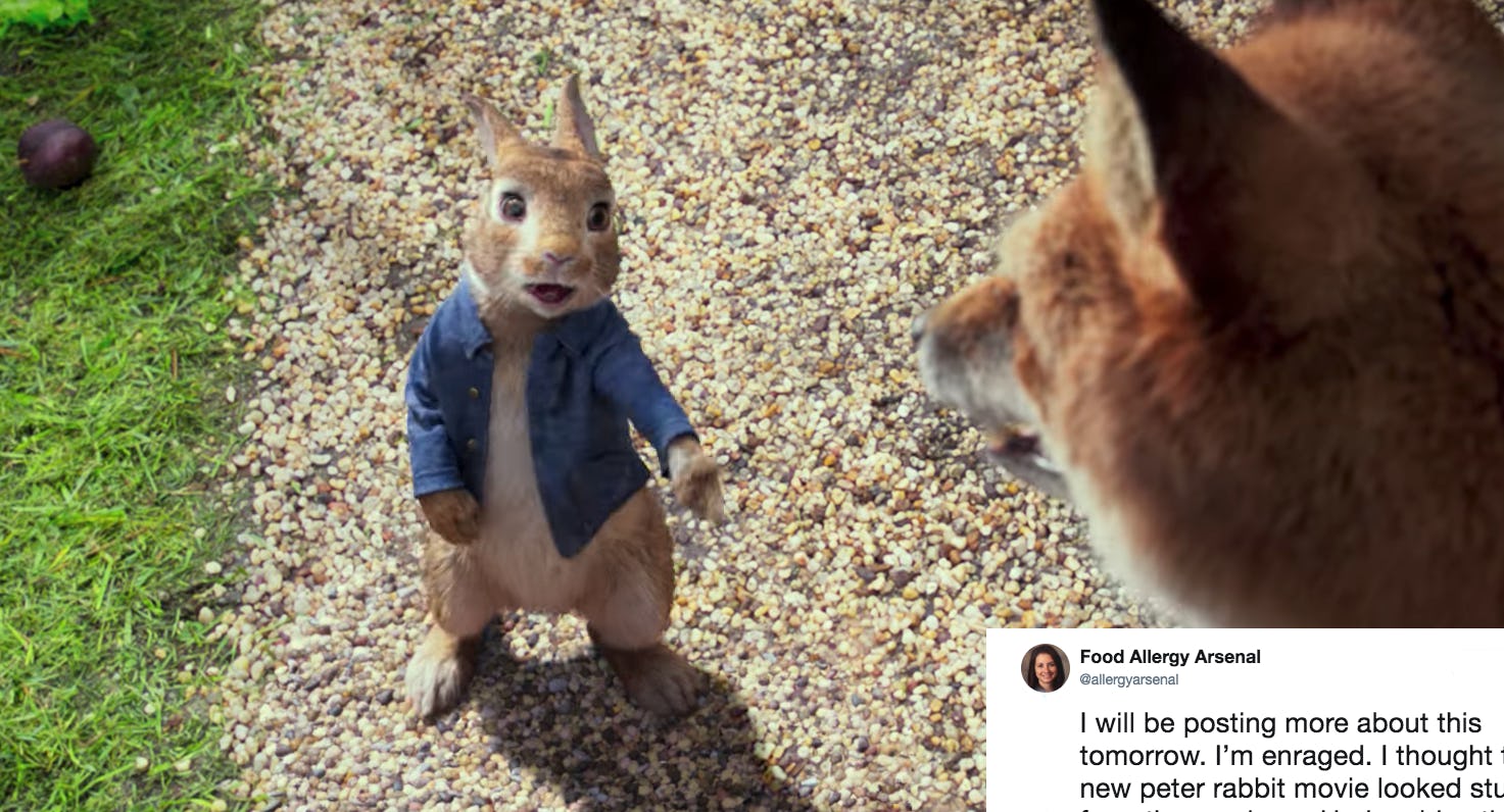 Sony Apologizes For The 'Peter Rabbit' Food Allergy Scene That Is ...
