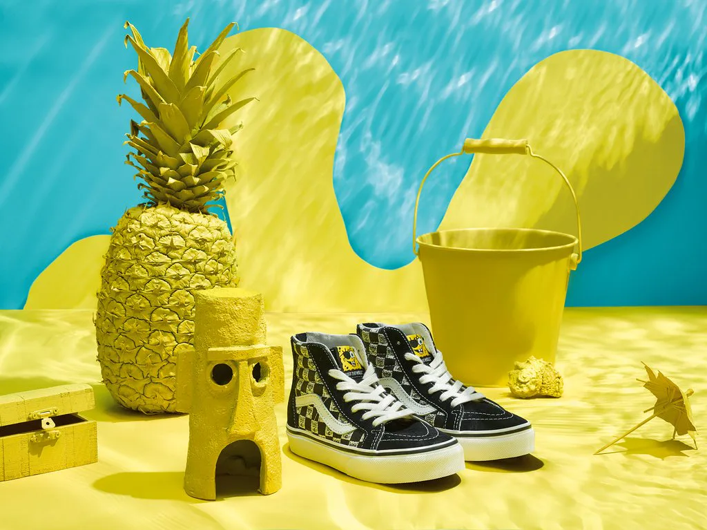 pineapple vans slip ons