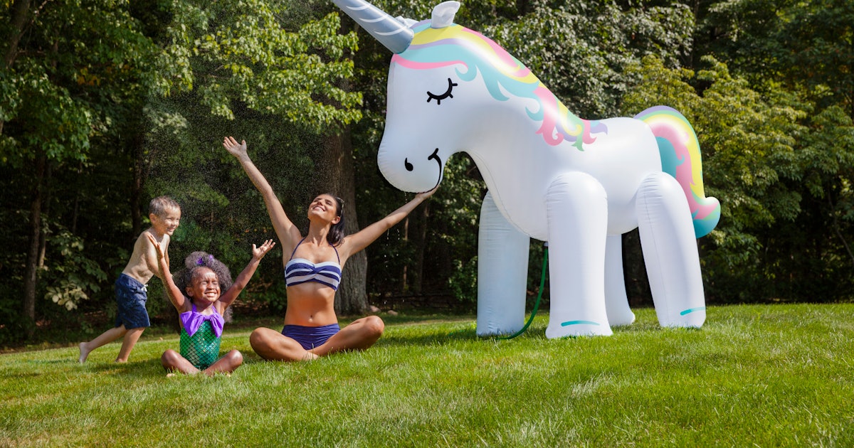 OMG, This Ginormous Unicorn Sprinkler *Needs* To Be In Your Backyard This Summer